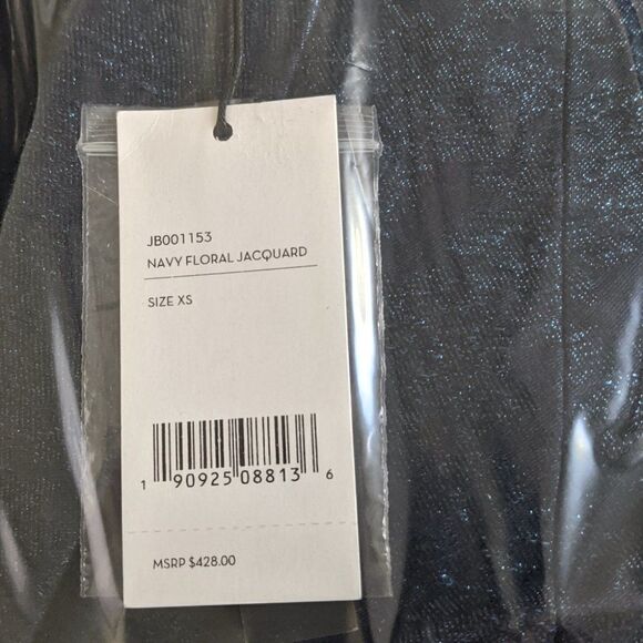 Nwt J Brand | Layla Blazer in Navy Floral Jacquard - Picture 14 of 14